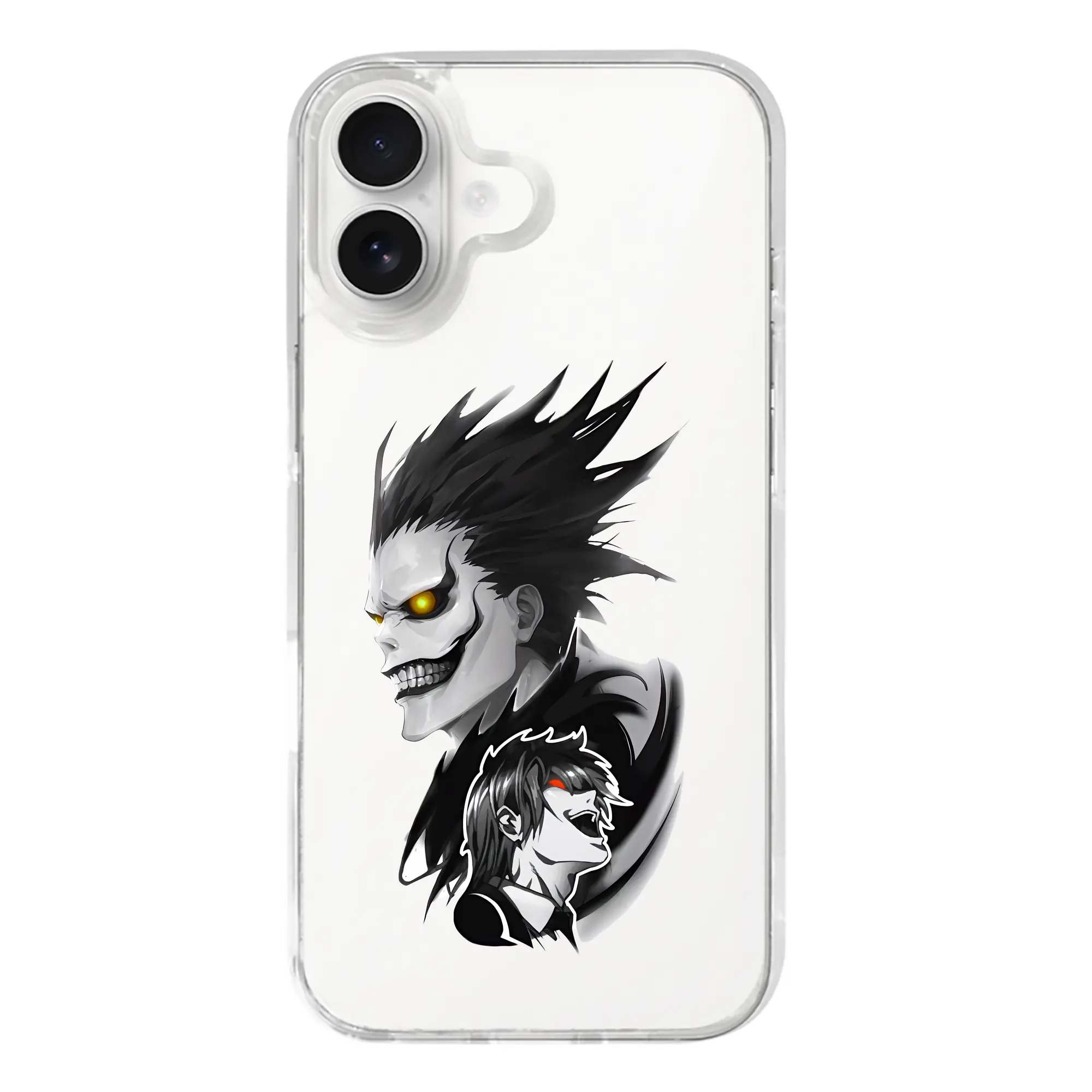 デスノート グッズ,リューク - iPhone 17シリーズ 透明スマホケース – 薄型・耐衝撃・精密フィット保護カバー